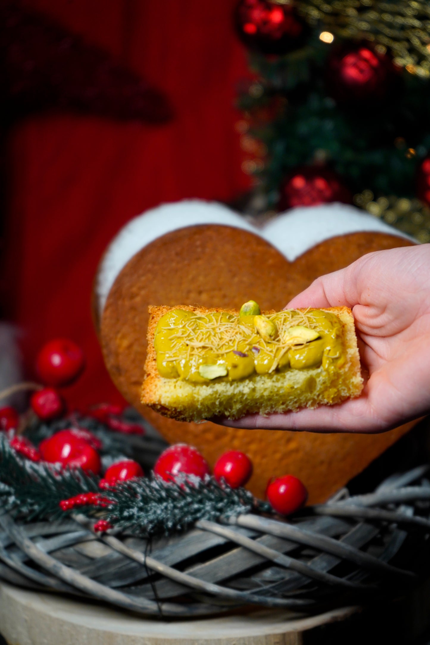 Pandoro a cuore PISTACCHIO KATAIFI